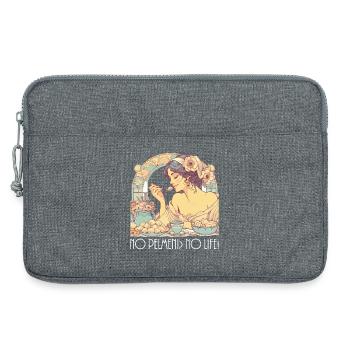 No Pelmeni No Life Woman Cadeau Art Nouveau - Sacoche pour ordinateur portable 13 pouces - gris chiné - Devant
