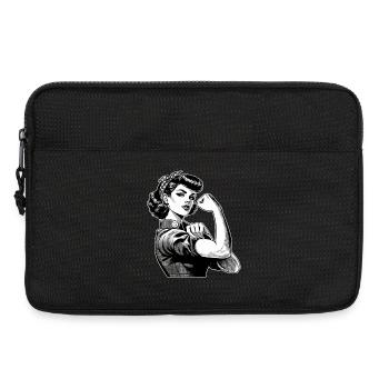 Strong Confident Woman Rockabilly Gift - Laptop bag 13" - black - Front