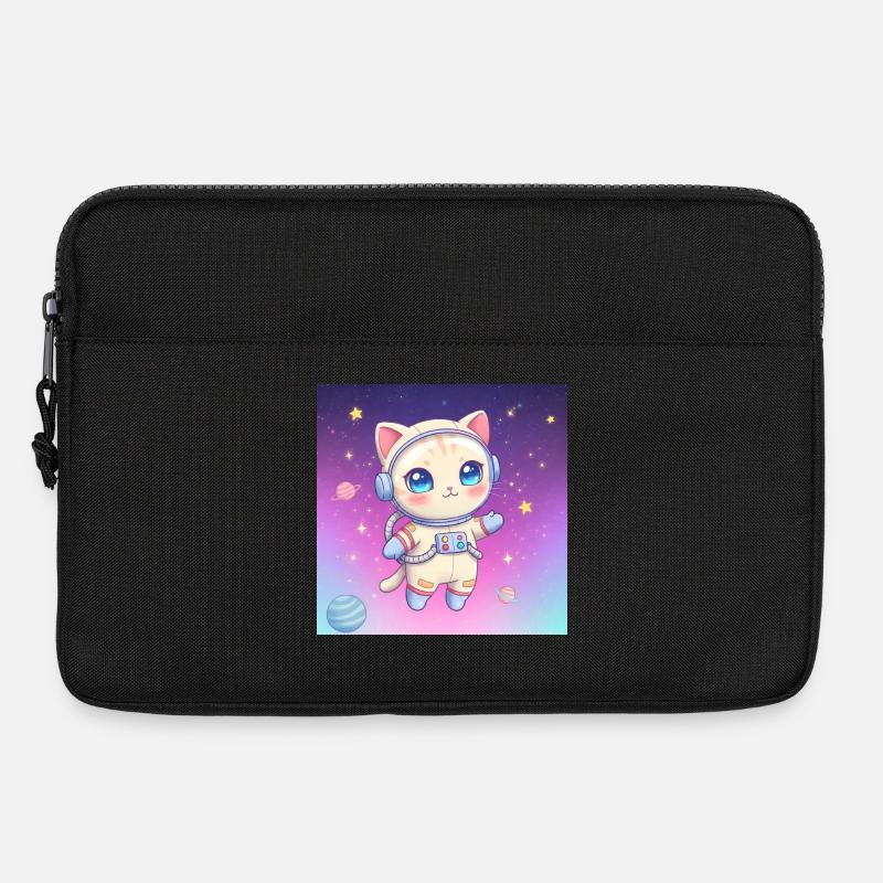 Astronaut Kätzchen - Laptoptasche 13" - Schwarz