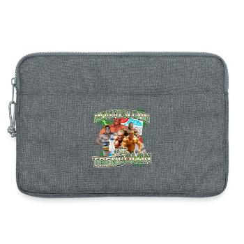 Monatslohn für Trenbolon – Prioritäten gesetzt - Laptoptasche 13" - Grau meliert - Vorne