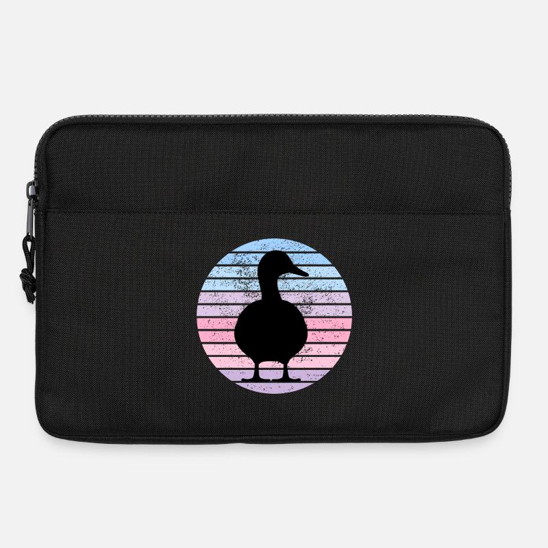 Vintage Duck - Laptoptasche 13" - Schwarz