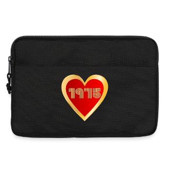 51e anniversaire de Herz 1975 - Sacoche pour ordinateur portable 13 pouces - noir - Devant