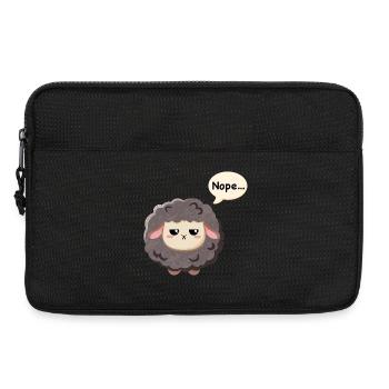 Schwarzes Schaf - Nope - Laptoptasche 13" - Schwarz - Vorne