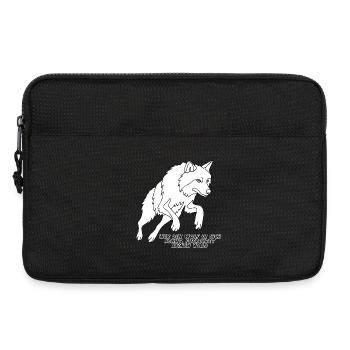 Wer den Wolf in sich kennt, fürchtet keinen Wald - Laptoptasche 13" - Schwarz - Vorne