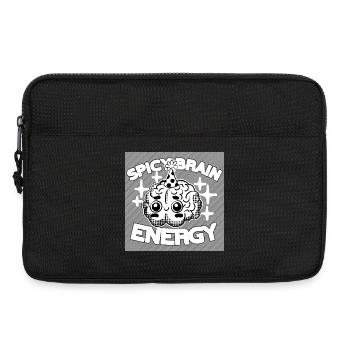Spicy Brain Energy – ADHD Chaos Humor - Laptoptasche 13" - Schwarz - Vorne