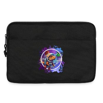 Dinosaur im Weltraum Astronaut Design - Laptoptasche 13" - Schwarz - Vorne