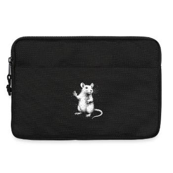 Freche Ratte mit Stil - Laptoptasche 13" - Schwarz - Vorne