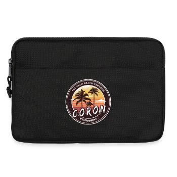 Coron Philippines Beach Palm Trees Design - Laptop bag 13" - black - Front