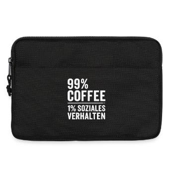 99% Coffee - Laptop bag 13" - black - Front