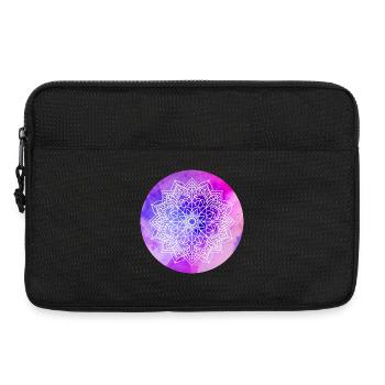 Yoga Mandala violett Aquarell Kreis Meditation om - Laptoptasche 13" - Schwarz - Vorne
