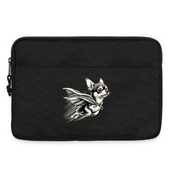 Super chien Chihuahua héros Cape Chi Chis cadeau - Sacoche pour ordinateur portable 13 pouces - noir - Devant