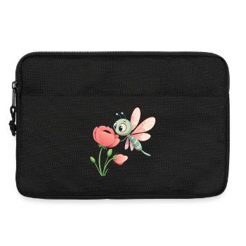 Baby Bunte Libelle In Der Nähe Einer Blume (V03) - Laptoptasche 13" - Schwarz - Vorne