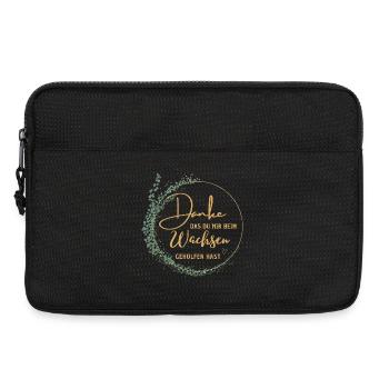 Danke das du uns beim Wachsen geholfen hast! - Laptoptasche 13" - Schwarz - Vorne