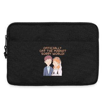 The spouses - Officially off the market - Laptop bag 13" - black - Front