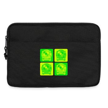 Plattenspieler Style - Laptoptasche 13" - Schwarz - Vorne