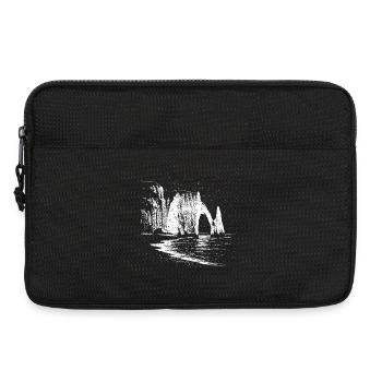 Nuit étoilée sur Étretat - Sacoche pour ordinateur portable 13 pouces - noir - Devant