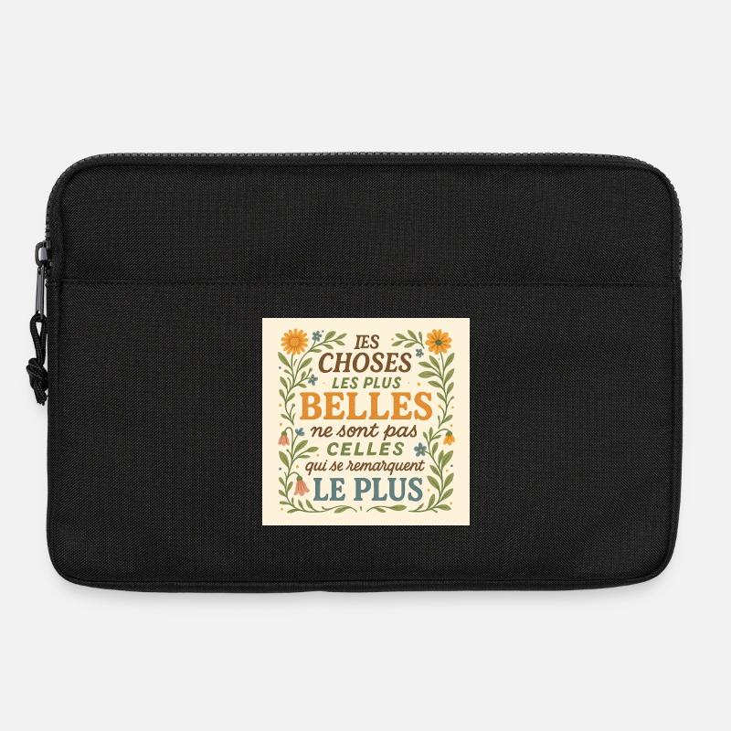 Die schönsten Dinge - Laptoptasche 13" - Schwarz