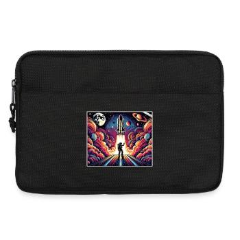 Conception de mission spatiale d’astronaute - Sacoche pour ordinateur portable 13 pouces - noir - Devant