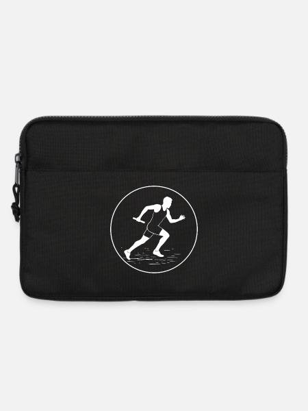 Stabübergabe im Sprint - Laptoptasche 13" - Schwarz