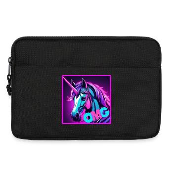 Colorful Unicorn - Laptop bag 13" - black - Front