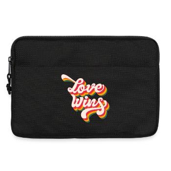 LGBTQ Pride Month - Love Wins - Laptop bag 13" - black - Front