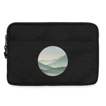 Mountains in pastel shades Serenity - Laptop bag 13" - black - Front