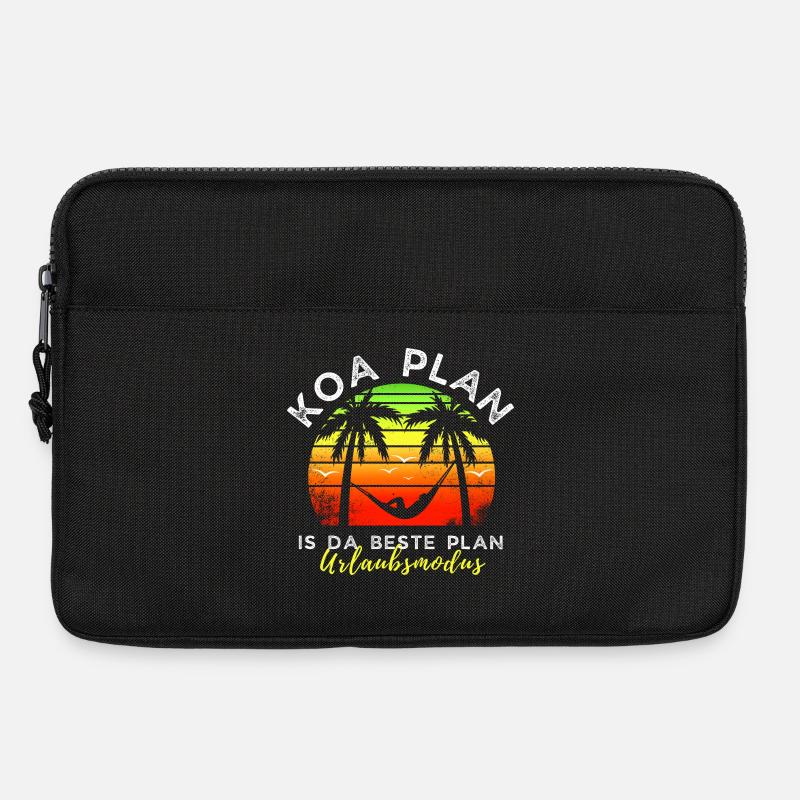 koa Plan is da beste Plan - Urlaubsmodus - Laptoptasche 13" - Schwarz