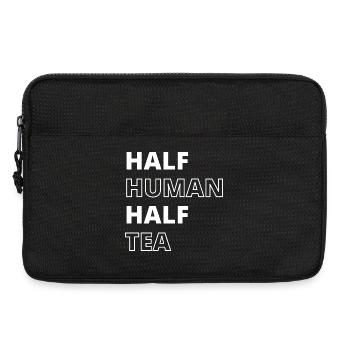 Funny Tea Lover Quote - Laptop bag 13" - black - Front