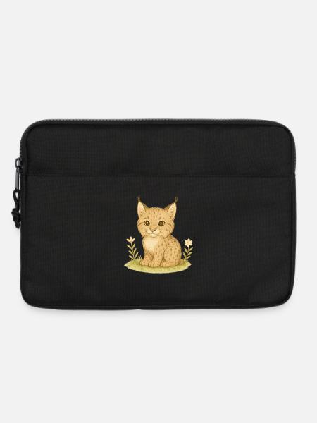 Nordischer Wald - Luchs - Laptoptasche 13" - Schwarz
