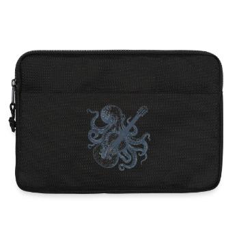 Octopus avec guitare Vintage Retro Music Band Look - Sacoche pour ordinateur portable 13 pouces - noir - Devant