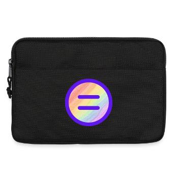 Egalité - Gelichheit Gay Pride Arc-en-ciel - Sacoche pour ordinateur portable 13 pouces - noir - Devant