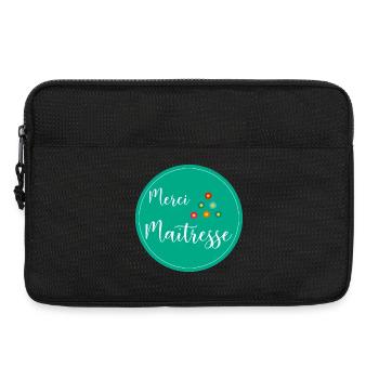 MISTRESS. MASTER. THANK YOU. THANK YOU MISTRESS. GIFT. - Laptop bag 13" - black - Front
