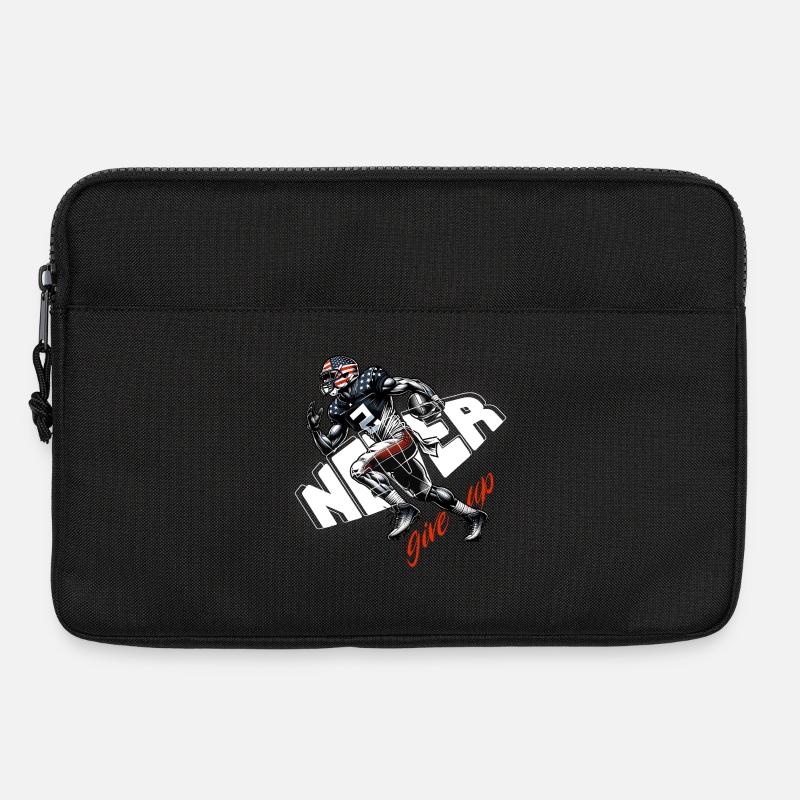 USA Flaggen Footballläufer Sprint - Laptoptasche 13" - Schwarz