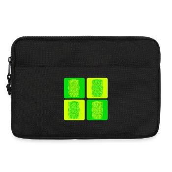 Tiki Mask - Laptop bag 13" - black - Front