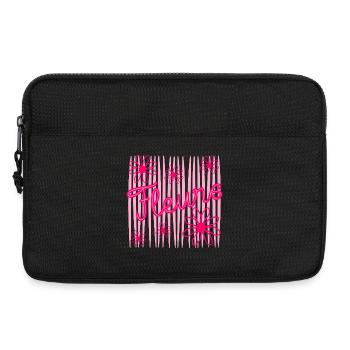 Blumen - Laptoptasche 13" - Schwarz - Vorne