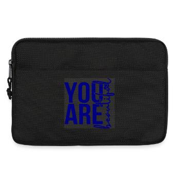 Inspirierendes Zitat  - Laptoptasche 13" - Schwarz - Vorne