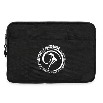 Logo Fraternelle 2025 - Blanc - Sacoche pour ordinateur portable 13 pouces - noir - Devant