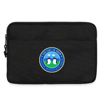 Penguins propose with pebbles - Laptop bag 13" - black - Front