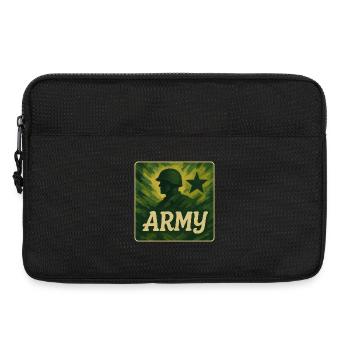 Conception des soldats de l’armée - Sacoche pour ordinateur portable 13 pouces - noir - Devant