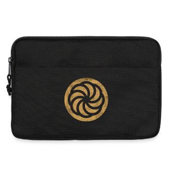 Armenian Eternity Sign in a Golden Circle - Laptop bag 13" - black - Front