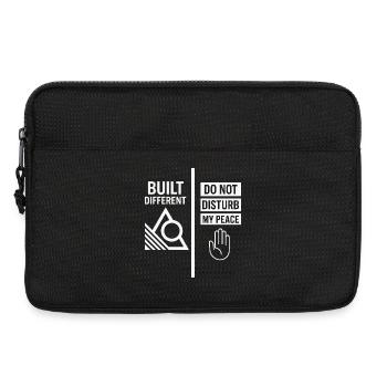 Minimalist Peace Motiv Design - Laptoptasche 13" - Schwarz - Vorne