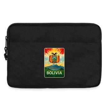 Bolivia Flags Landscape Design - Laptop bag 13" - black - Front