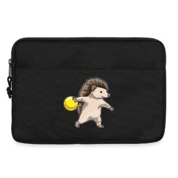 Hedgehog Bowling Bowling Ball - Laptop bag 13" - black - Front