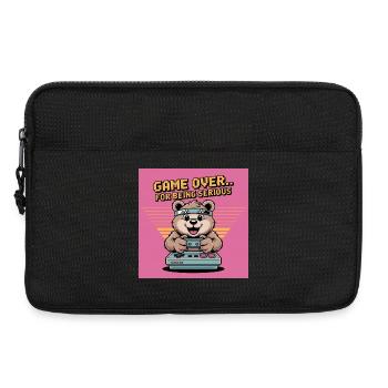 Teddy Bear Gierczak Funny Retro Theme - Laptop bag 13" - black - Front