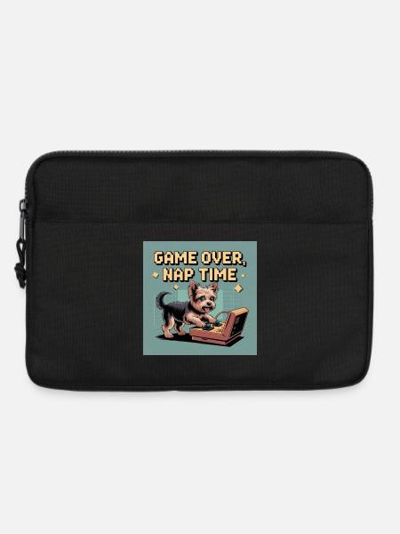 Dog and Console: Virtual Gameplay - Laptop bag 13" - black