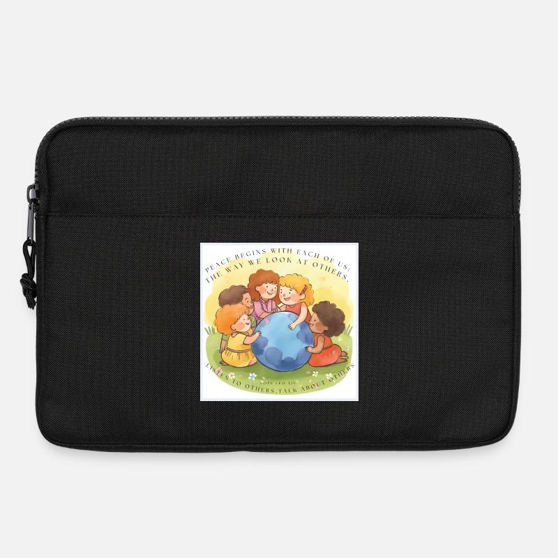 Peace begins with each of us - Laptoptasche 13" - Schwarz