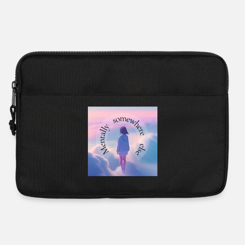 Mental Somewhere Else – Aesthetic Dreamscape - Laptoptasche 13" - Schwarz