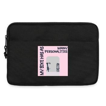FUNNY BIKE PERSONALITY CYCLING - Laptop bag 13" - black - Front