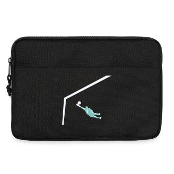 Torfrau – Keine Angst vor dem Ball, nur Mut im Tor - Laptoptasche 13" - Schwarz - Vorne