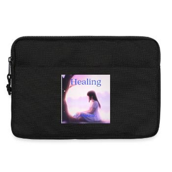Healing in Progress – Quiet Strength Editi - Laptop bag 13" - black - Front